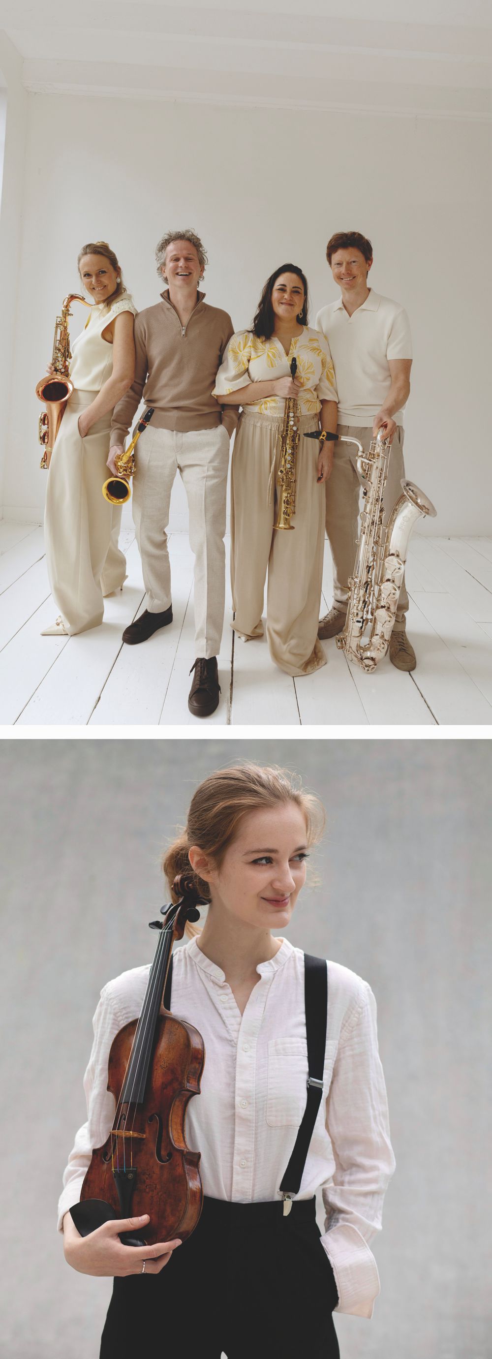 BERLAGE SAXOPHONE QUARTET und VIOLINE